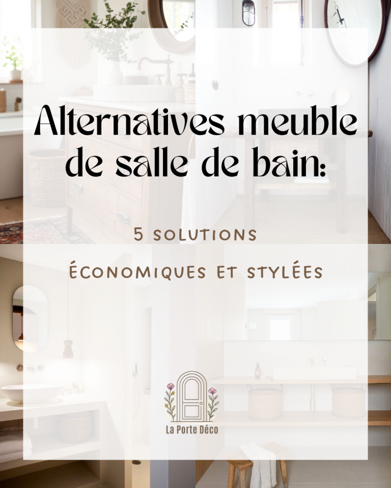 Alternatives au meuble de salle de bain