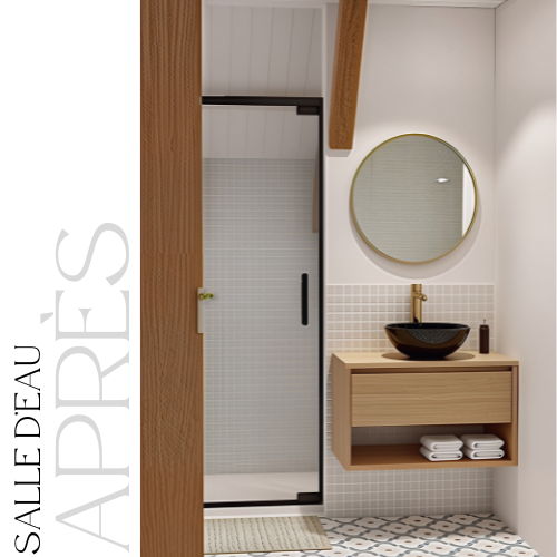 Home staging virtuel - salle d'eau après 1