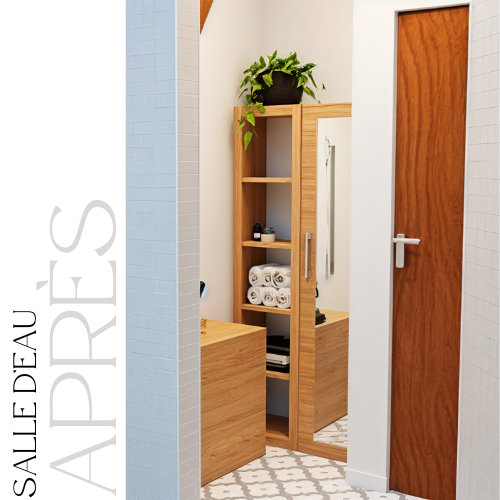 Home staging virtuel - salle d'eau après 2